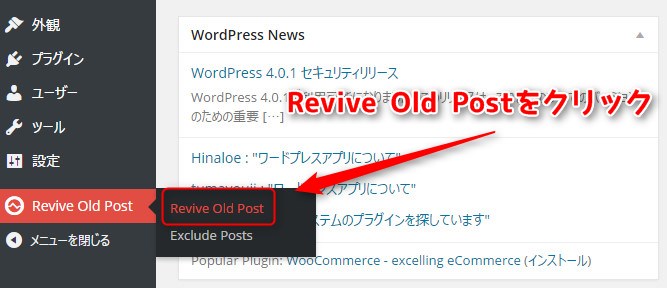Revive Old Postの設定